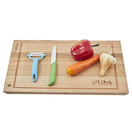 BELLO EXPORT HD0020 TABLA + CUCHILLO Y PELAPAPAS DE CERAMICA