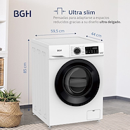 BGH BWFI06W24AR LAVARROPA CARGA FRONTAL 1000 rpm 6.0 Kgs. INVERTER