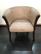 BORDIGONI LIRIO SILLON 1C Cuerotex VISON/NOGAL