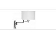BRIMPEX 70 APLIQUE PARED CROMADO/BLANCO