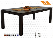 CAMPAGNOLA 416-ERGO MESA MADERA RECT.2.00 x 1.00 NOGAL