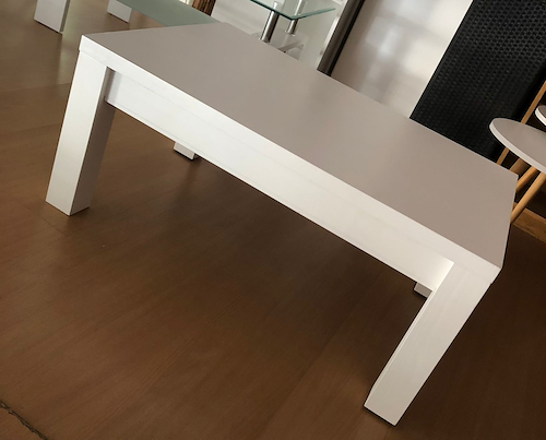 CAMPAGNOLA 204-ERGO MESA CENTRAL RECT. Elevable Blanca  90X60X40