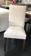 CAMPAGNOLA 304-BERTA SILLA MADERA NOGAL/TSL pana natural