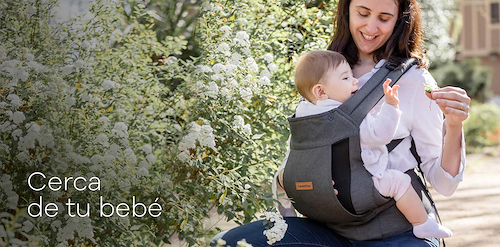CARESTINO PB001 MOCHILA PORTABEBE gris oscuro