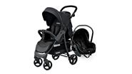 CARESTINO CO022 CITY TRAVEL COCHE CUNA CON MECEDORA negro