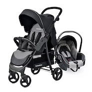 CARESTINO CO022 CITY TRAVEL COCHE CUNA CON MECEDORA Gris melange