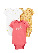 CARTER S 1N717310-12M SET X 3 BODY manga corta 12M