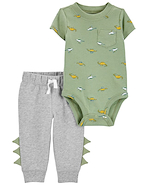 CARTER S 1N607510-12M SET X 2 REMERA manga corta+PANTALON 12M