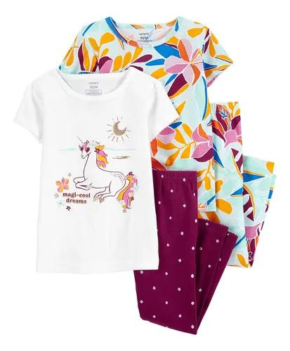 CARTER S 2N712910-T2 SET X 4 PIJAMA algodon Unicornio T2