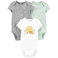 CARTER S 1N716910-3M SET X 3 BODY manga corta 3M