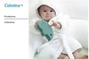 CELESTINA INFANTIL BATA BAÑO T1 Blanco/Celeste
