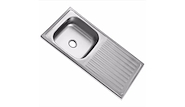 CENTRO ESTANT 37-121 MESADA 140 x 52 INOX.pileta lado izquierdo