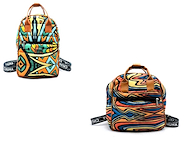 CHUNA 3BD01ME MOCHILA MATELASSE ESTAMPADA NAPOLES