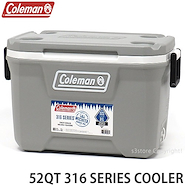 COLEMAN 316 SERIES 52QT CONSERVADORA CLASICA 49 LITROS con Manija Gris
