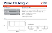 COLOR LIVING PIAZZA SILLON 3C Rustico GRIS  (G4-40045)Esquinero Reversible