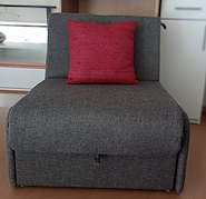 COLOR LIVING PREMIUM SILLON CAMA 1C  Rustico GRIS OSCURO (G4-40045)