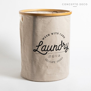 CONCEPTO DECO CES0100 CANASTO P/ROPA  Tela redondo 48x38