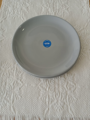 CRMK LINEA 100 PLATO PLAYO  gris pastel