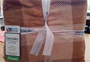 DANUBIO FLANNEL FRAZADA QUEEN MICROFIBRA CUADRILLE (2.46X2.20)