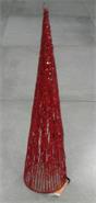 DECORMESA H4012 ARBOL NAVIDAD CONO METAL ROJO 40 CM