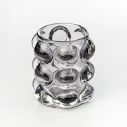 DECORMESA D4137 GRIS PORTAVELA VIDRIO GLOBOS 8.5X9.5