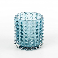 DECORMESA D4138 AZ PORTAVELA VIDRIO GLOBITOS 9.5X9.8