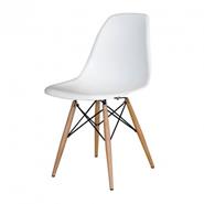 DECOTOTALE EAMES SILLA MADERA BLANCA Monocasco