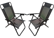 DESCANSAR 80040 Black SILLON ALUMINIO 5 POSICIONES con Coversol Negra