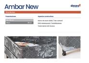 DESEO CONFORT AMBAR NEW COLCHON RESORTE 080X30X190 Resorte bicónico
