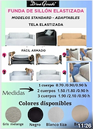 DINA GERADE ELASTIZADA FUNDA SILLON 3C