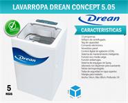 DREAN CONCEPT 5.05 LAVARROPA CARGA SUPERIOR  500 rpm  5 Kgs.