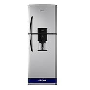 DREAN HDR400F11S HELADERA CON FREEZER 396 LITROS Acero con Dispenser