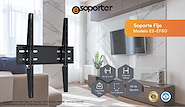 ESOPORTER ES-LCF80 SOPORTE TV. FIJO 23  a 65 pulgadas. Blister