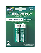 EUROENERGY EE60220250BL12 PILAS AA RECARGABLE Blister x 2