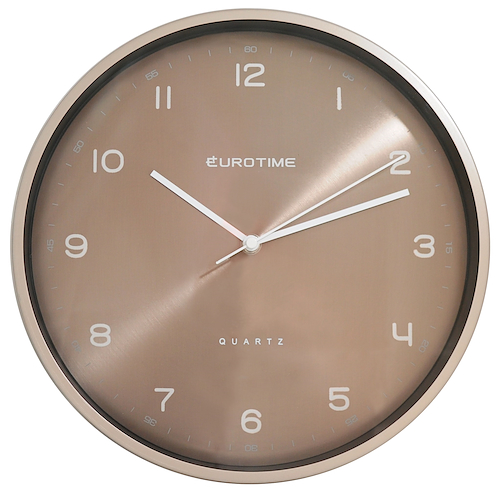 EUROTIME S.A 29/1805.13 RELOJ PARED REDONDO PLASTICO COBRE