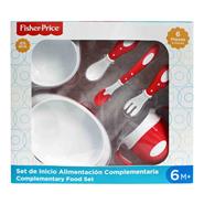 FISHER PRICE 3238/3237 SET ALIMENTACION PLASTICO 6M+ ( 6 pzas )