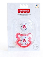 FISHER PRICE 3170 CHUPETE SILICONA ortodontico 18 - 24 M+ X 2u