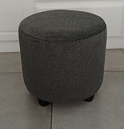 FRONTERA LIVING NIZA PUFF Redondo G3- Chenille Gris