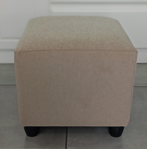 FRONTERA LIVING NIZA PUFF Cuadrado G3- Chenille Beige