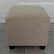 FRONTERA LIVING NIZA PUFF Cuadrado G3- Chenille Beige