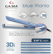 GA.MA ITALY ELEGANCE 3D BLUE TITANIO PLANCHITA TITANIO Ultra Ion Slim