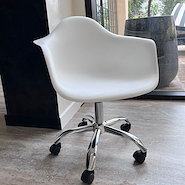 GARDEN LIFE 39/F901900 SILLON GIRATORIO EAMES blanco
