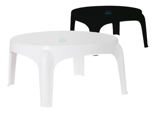 GARDEN LIFE PUKET F435000 MESA JARDIN 0.60m. Redonda Blanca/Negra/Grafito/Cemento