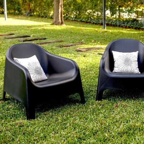 GARDEN LIFE SKARPO 79000-79001 SILLON JARDIN Blanco-Negro