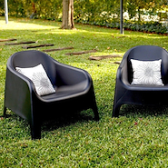 GARDEN LIFE SKARPO 79000-79001 SILLON JARDIN Blanco-Negro