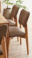 GENOUD SIC - FRIDA SILLA MADERA ROBLE rustico natural
