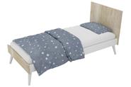 GEZA NEO-309 CAMA  0.80 BLANCA/NATURAL