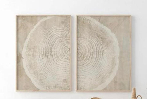 GIORDANO CIRCULO CUADRO 70X100 ABSTRACTO BLANCO/BEIGE