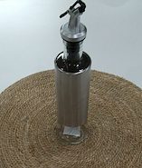 GLAMUR 12055 ACEITERA VIDRIO/ACERO inoxidable 350 ML