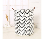 GLAMUR 1412 CANASTO P/ROPA  Plegable tela redondo 40x48